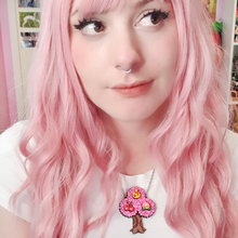 Load image into Gallery viewer, Fruit 'n Bells Sakura Necklace